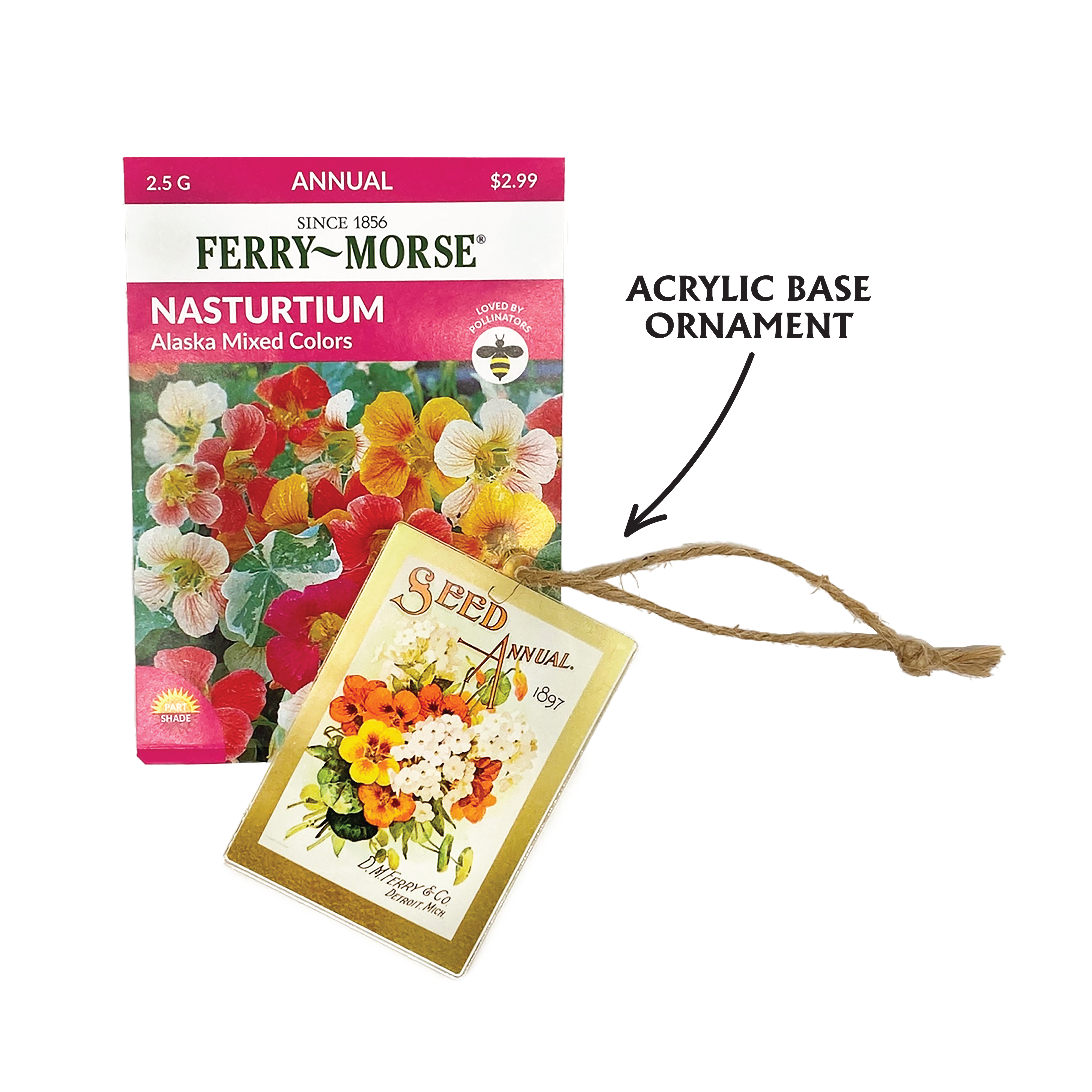 Ferry-Morse Vintage 1897 Annual Seed Packet Holiday Ornament